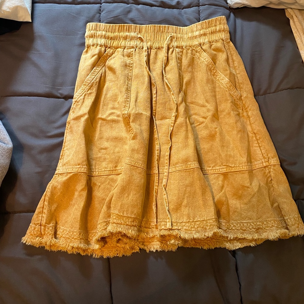 Anthropologie Pilcro Flounced Mini Skirt